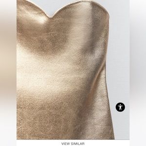Zara Strapless Gold top